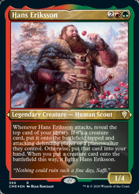 Hans Eriksson (Foil Etched) (Commander Legends) Near Mint