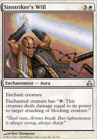 Sinstriker's Will (Guildpact) Near Mint Foil