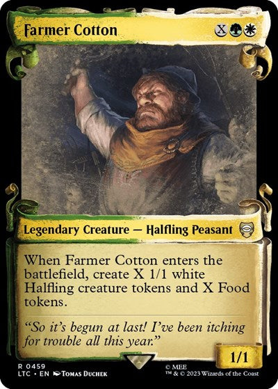 Farmer Cotton (Showcase Scrolls) (Commander: The Lord of the Rings: Tales of Middle-earth) Near Mint