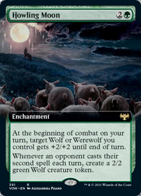 Howling Moon (Extended Art) (Innistrad: Crimson Vow) Near Mint
