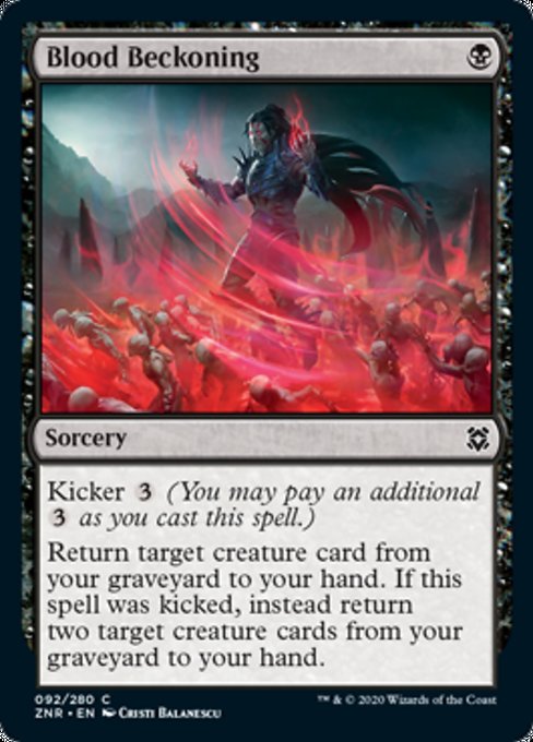 Blood Beckoning (Zendikar Rising) Near Mint Foil