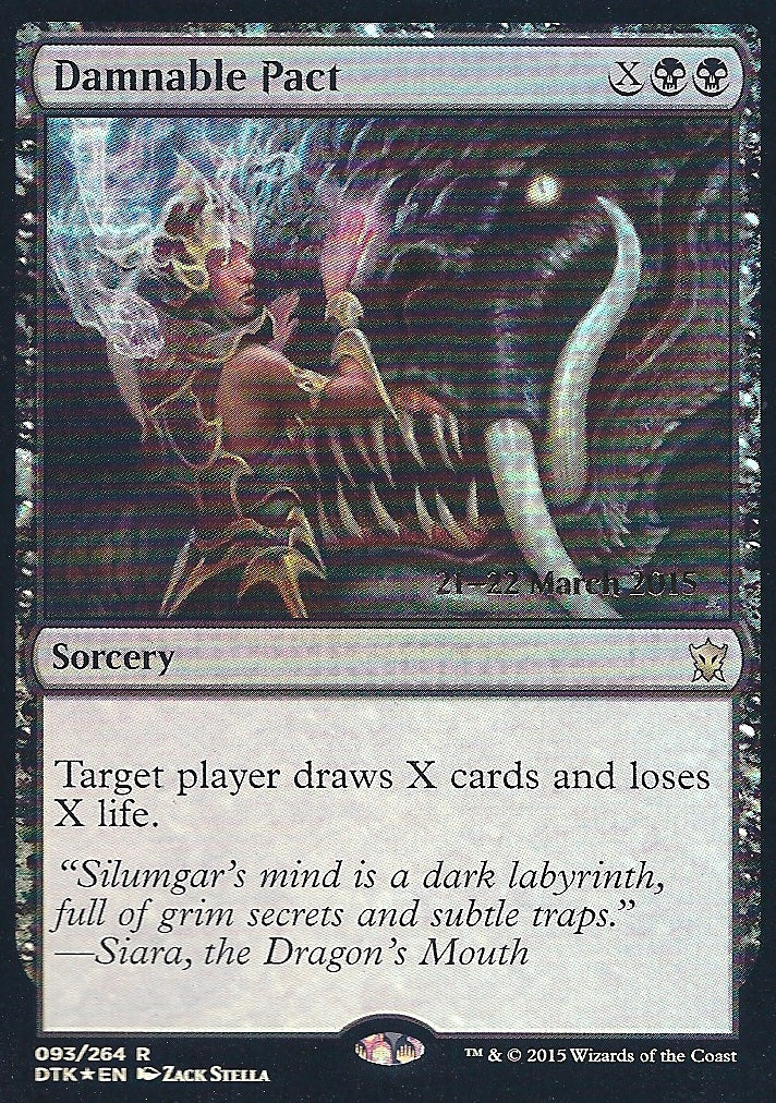 Damnable Pact (DTK Prerelease) (Promotional Cards) Near Mint Foil