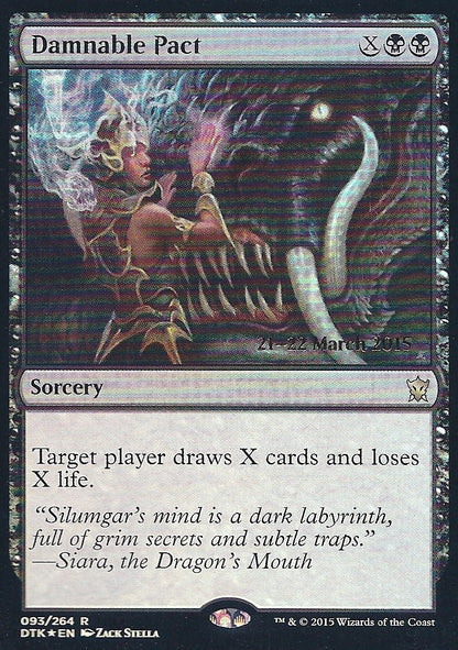 Damnable Pact (DTK Prerelease) (Promotional Cards) Near Mint Foil