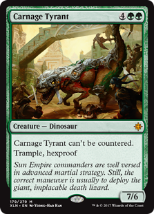 Carnage Tyrant (Ixalan) Near Mint Foil