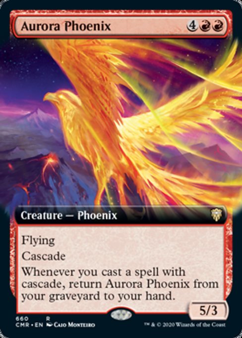 Aurora Phoenix (Extended Art) (Commander Legends) Near Mint