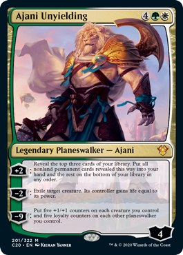 Ajani Unyielding (Commander 2020 Ikoria) Near Mint