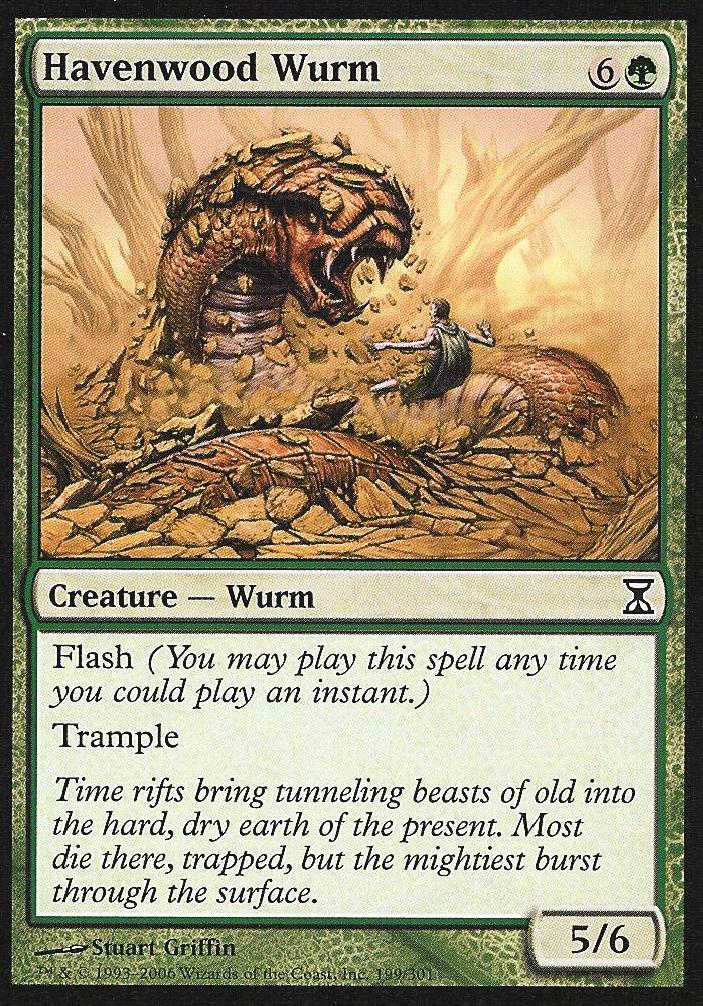 Havenwood Wurm (Time Spiral) Near Mint Foil