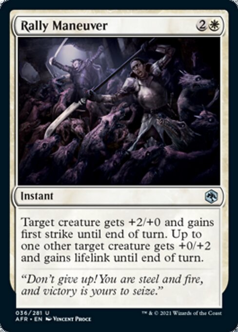 Rally Maneuver (Adventures in the Forgotten Realms) Near Mint Foil
