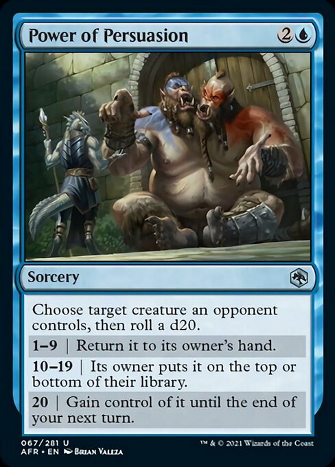 Power of Persuasion (Adventures in the Forgotten Realms) Near Mint Foil