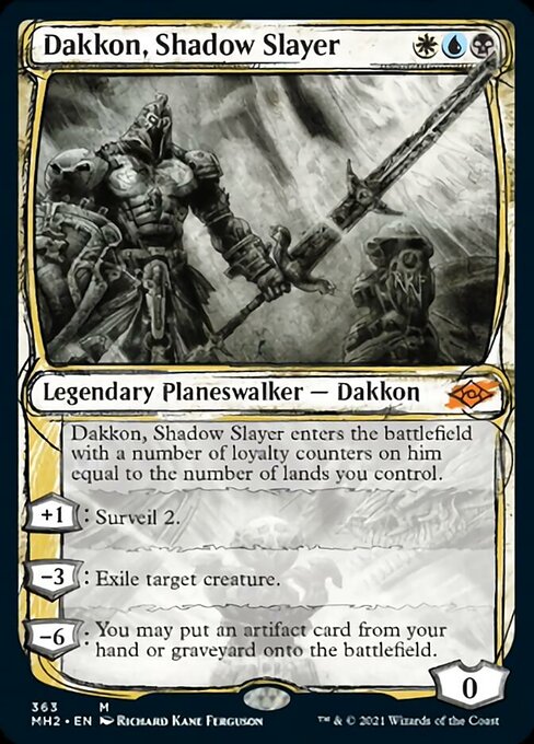 Dakkon, Shadow Slayer (Showcase) (Modern Horizons 2) Near Mint