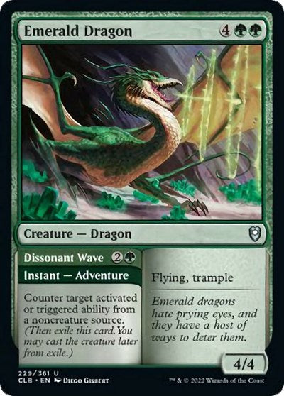 Emerald Dragon (Commander Legends: Battle for Baldur's Gate) Near Mint Foil