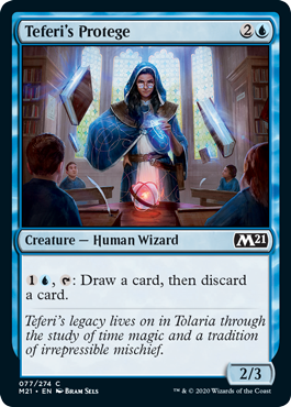 Teferi's Protege (Magic 2021 Core Set) Near Mint Foil