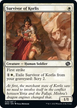 Survivor of Korlis (The Brothers' War) Near Mint