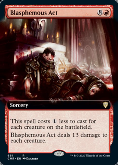Blasphemous Act (Extended Art) (Commander Legends) Near Mint