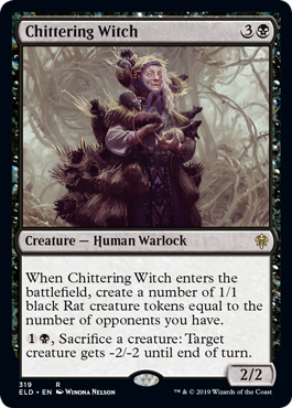 Chittering Witch (Throne of Eldraine) Near Mint