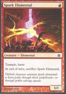 Spark Elemental (Fifth Dawn) Light Play Foil
