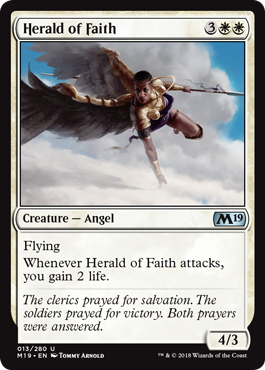 Herald of Faith (Magic 2019 Core Set) Near Mint