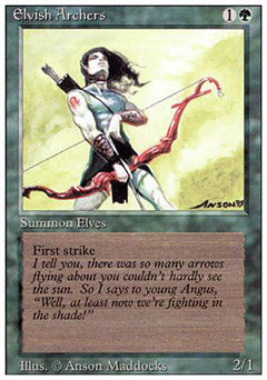 Elvish Archers (Revised) Light Play