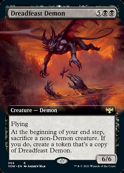 Dreadfeast Demon (Extended Art) (Innistrad: Crimson Vow) Near Mint