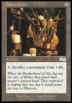 Claws of Gix (Urza's Saga) Near Mint
