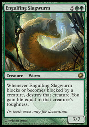 Engulfing Slagwurm (Scars of Mirrodin) Light Play