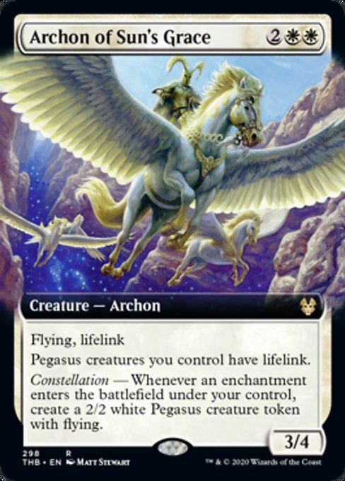 Archon of Sun's Grace (Extended Art) (Theros Beyond Death) Near Mint Foil