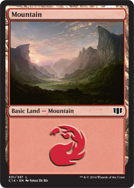 Mountain (3) (Commander 2014 Edition) Near Mint