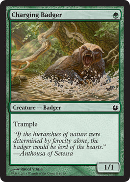 Charging Badger (Born of the Gods) Near Mint Foil