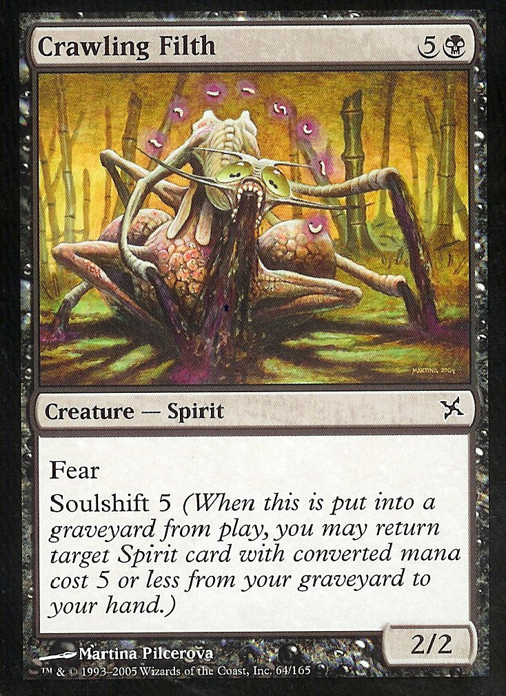 Crawling Filth (Betrayers of Kamigawa) Light Play