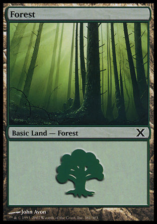 Forest (381) (10th Edition) Near Mint Japanese