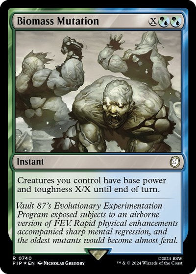 Biomass Mutation (Surge Foil) (Universes Beyond: Fallout) Near Mint