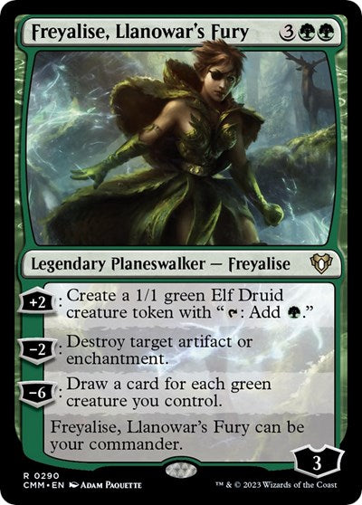 Freyalise, Llanowar's Fury (Commander Masters) Near Mint