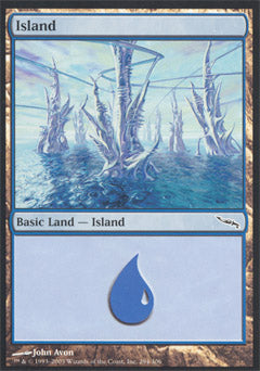 Island (294) (Mirrodin) Light Play
