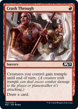 Crash Through (Magic 2021 Core Set) Near Mint Foil