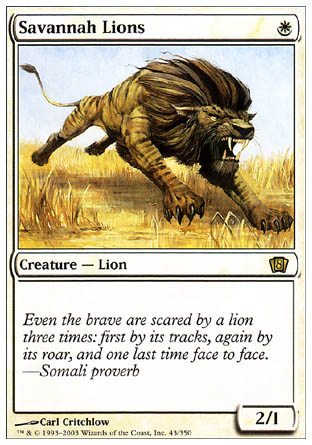 Savannah Lions (8th Edition) Near Mint Foil