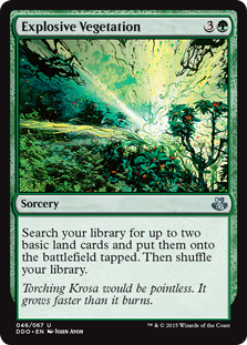 Explosive Vegetation (Duel Decks: Kiora vs Elspeth) Near Mint