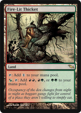 Fire-Lit Thicket (Shadowmoor) Light Play