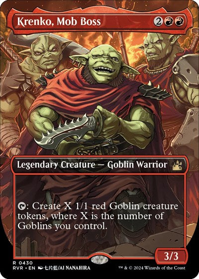 Krenko, Mob Boss (Anime Borderless) (Ravnica Remastered) Near Mint