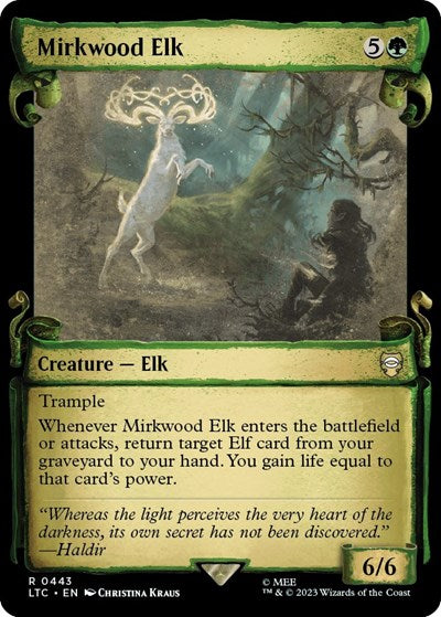 Mirkwood Elk (Showcase Scrolls) (Commander: The Lord of the Rings: Tales of Middle-earth) Near Mint