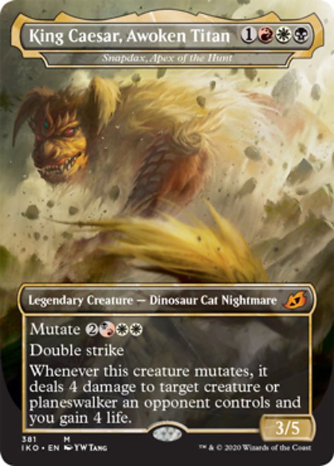 King Caesar, Awoken Titan (Ikoria: Lair of Behemoths) Near Mint Foil