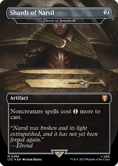 Shards of Narsil - Thorn of Amethyst (Surge Foil) (Commander: The Lord of the Rings: Tales of Middle-earth) Near Mint