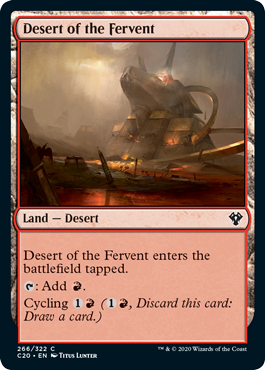 Desert of the Fervent (Commander 2020 Ikoria) Near Mint
