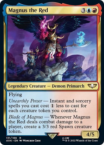Magnus the Red (Surge Foil) (Universes Beyond: Warhammer 40K) Near Mint