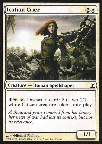 Icatian Crier (Time Spiral) Light Play