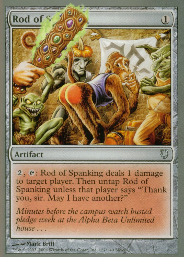 Rod of Spanking (Unhinged) Near Mint Foil