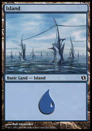 Island (076) (Duel Decks: Elspeth vs Tezzeret) Near Mint