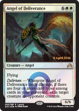 Angel of Deliverance (SOI Release Day) (Promotional Cards) Near Mint Foil
