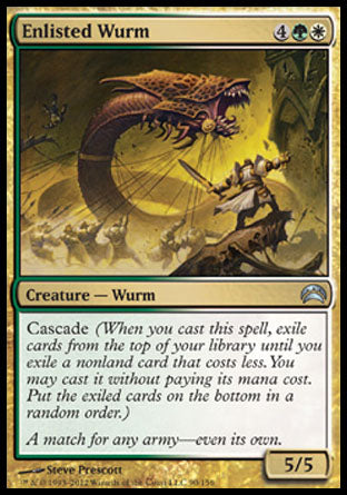 Enlisted Wurm (Planechase 2012) Near Mint