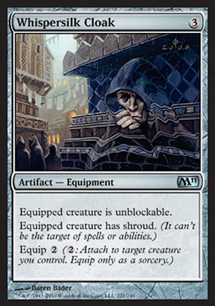 Whispersilk Cloak (Magic 2011 Core Set) Near Mint