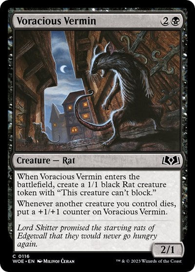 Voracious Vermin (Wilds of Eldraine) Near Mint Foil